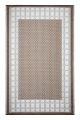 Fab Rugs Europa Chestnut & Walnut Brown Geometric Recycled Plastic Reversible Outdoor Rug