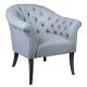Cafe Lighting Georgina Tufted Arm Chair - Grey Linen