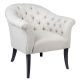 Cafe Lighting Georgina Tufted Arm Chair - Natural Linen