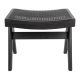 Cafe Lighting Cuban Rattan Stool - Black