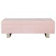 Cafe Lighting Carrie Storage Bench Ottoman - Blush Velvet