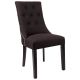 Cafe Lighting London Dining Chair - Black Linen