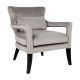 Cafe Lighting Blake Arm Chair - Grey Velvet