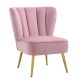 Cafe Lighting Harmon Occasional Chair - Blush Velvet