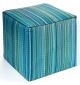 Cancun Aqua ottoman by Fab Habitat