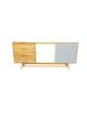 6ixty Oak Sideboard White & grey