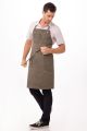 Dorset Earth Brown bib Apron by Chef Works