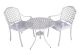 Andrea 3-Piece Outdoor Dining Set, White