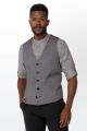 Bridge Men Light Grey Vest by Chef Works