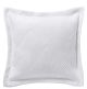 Cassiano White Jacquard European Pillowcase By Bianca
