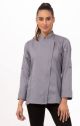 Grey Hartford Womens Zipper Chef Jacket by Chef Works