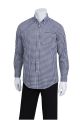 Gingham Men's Navy Dress Shirt 