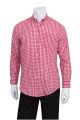 Gingham Men's Red Dress Shirt 