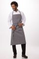 Grey With Chalk Stripe English Chef Apron by Chef Works