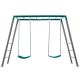Lifespan Kids Stanley Commercial Steel 2-in-1 Monkey Bars & Swing Set