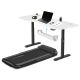Lifespan Fitness V-Fold Treadmill with ErgoDesk Automatic White Standing Desk 1800mm + Cable Management Tray