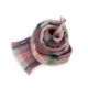 Mohair Amethyst Check Scarf