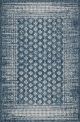 Pearl Blue Floral Polypropylene Outdoor Rug by Fab Rugs