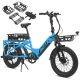 Progear Bikes E-Moover Cargo Bike + Transporter Kit - Electric Blue