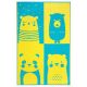 Nika Bear Indoor/Outdoor Kids Rug (Blue & Yellow)