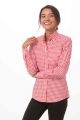 Gingham Womens Red Dress Shirt